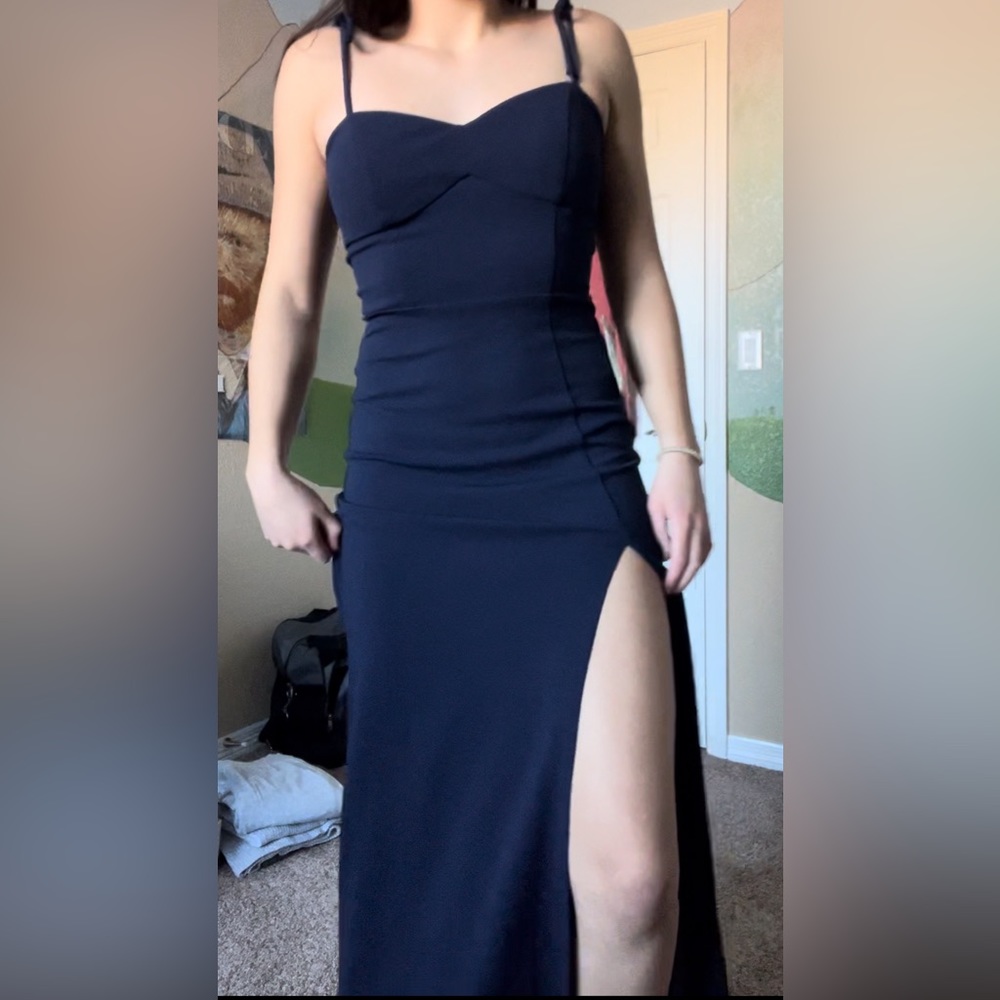 Navy Blue Prom Dress